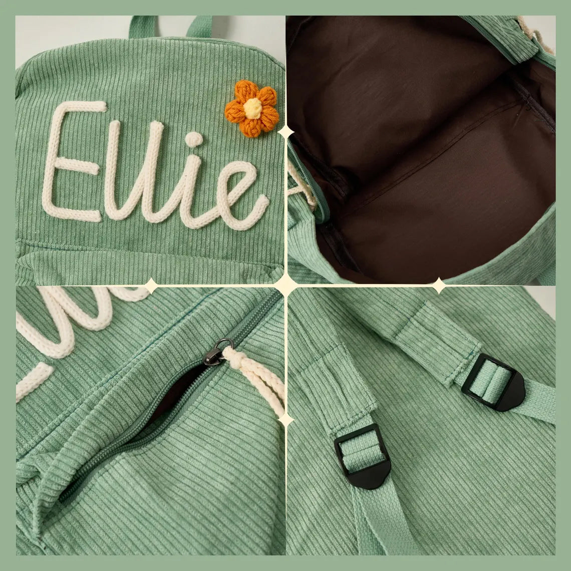 Personalized Knitted Backpack