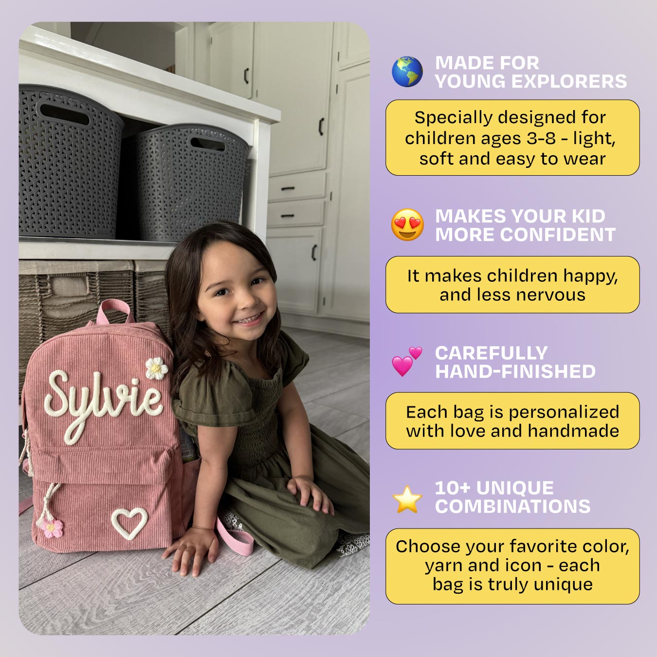 Personalized Knitted Backpack