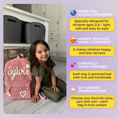 Personalized Knitted Backpack