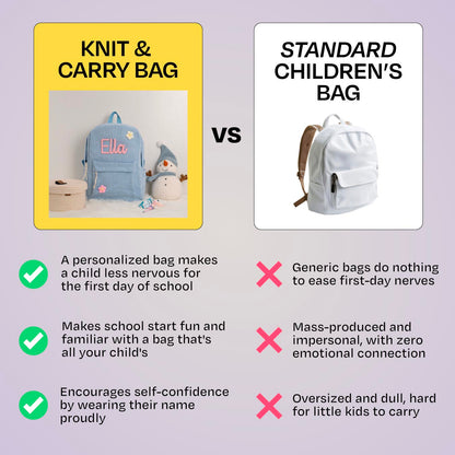 Personalized Knitted Backpack