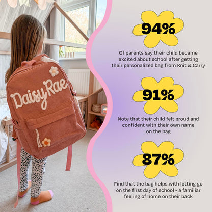 Personalized Knitted Backpack