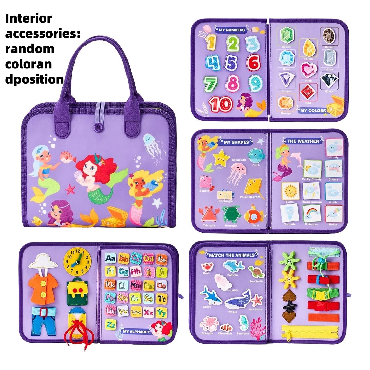 Educational Learning Sensory Busy Book