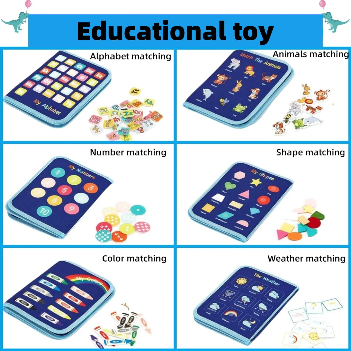 Educational Learning Sensory Busy Book