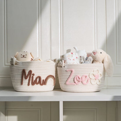 Personalized Knitted Basket