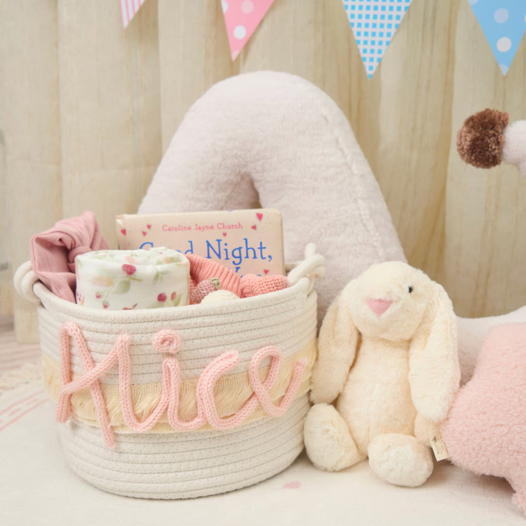 Personalized Knitted Basket