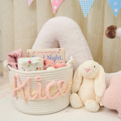 Personalized Knitted Basket