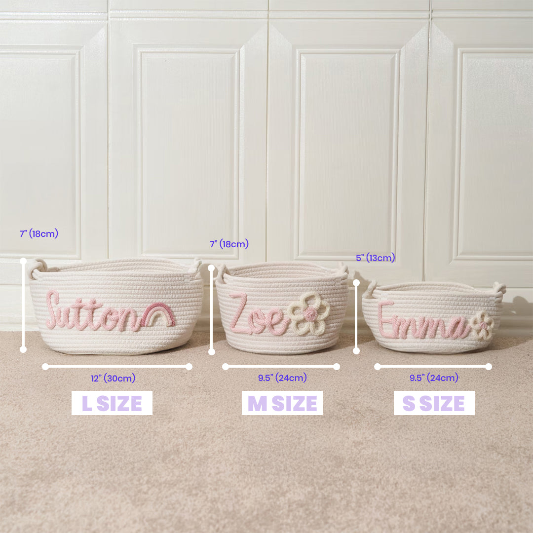 Personalized Knitted Basket